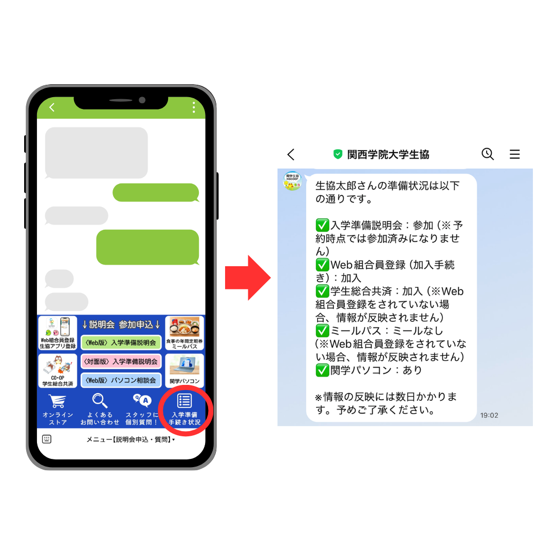 03 入学準備の手続き状況
